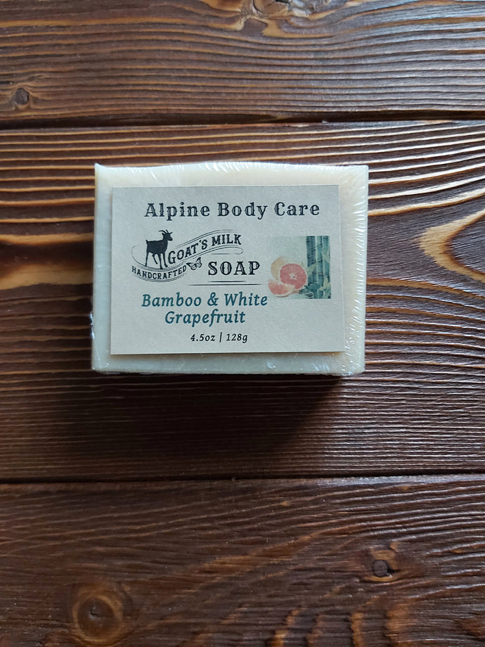 Bamboo and White Grapefruit Goat Milk Soap