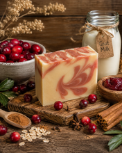 Load image into Gallery viewer, Cranberry Goat Milk Soap | Alpine Body Care