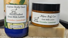 Load image into Gallery viewer, CUCUMBER CANTALOUPE GOAT MILK SOAP