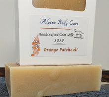 Load image into Gallery viewer, ORANGE PATCHOULI GOAT MILK SOAP