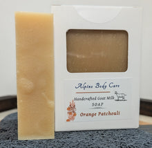 Load image into Gallery viewer, ORANGE PATCHOULI GOAT MILK SOAP