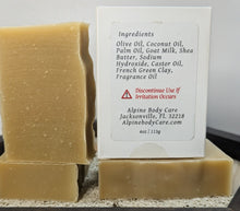 Load image into Gallery viewer, CUCUMBER CANTALOUPE GOAT MILK SOAP